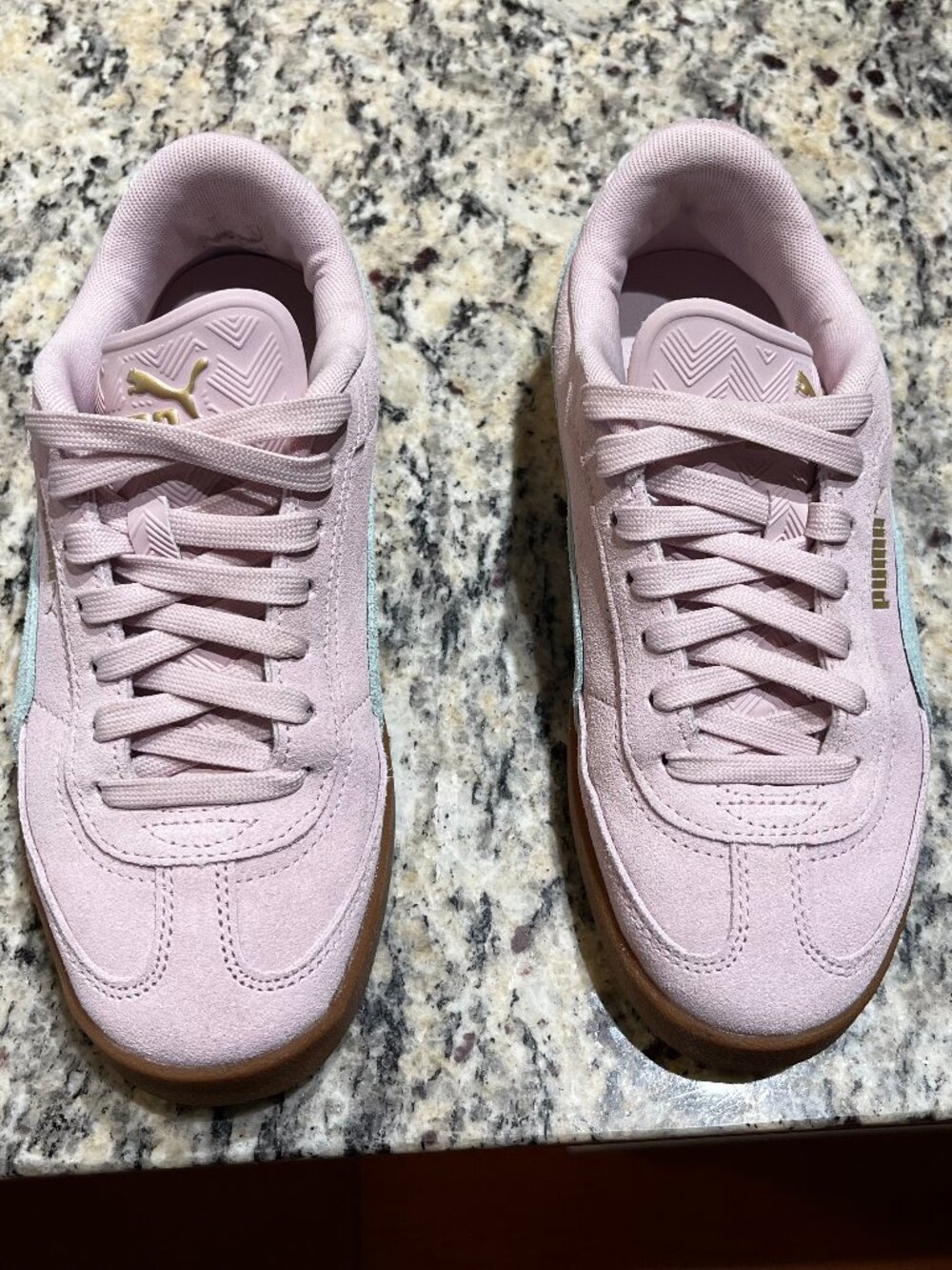 Puma Palermo Suede Sneakers – Fast Pink / Fresh Mint / Gum Sole (Women’s Size 7)